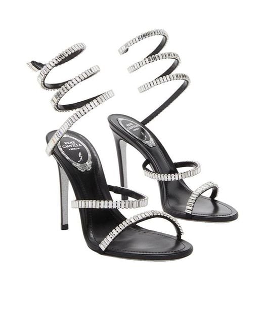 Rene Caovilla White René Caovilla Cleo Spark Sandals