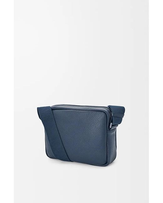 Loewe Blue Medium Pebble Messenger Bag for men