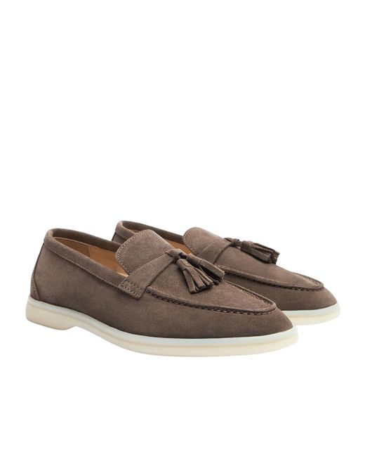 Scarosso Brown Leandra Tassel-Detailed Loafers
