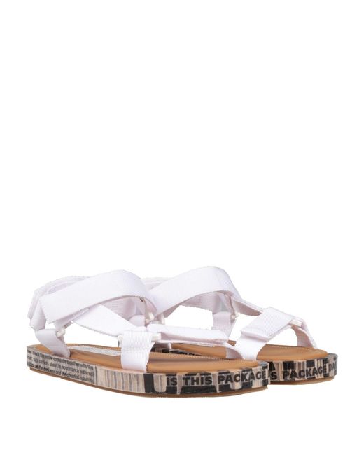 Maison Margiela White Technical Sandals
