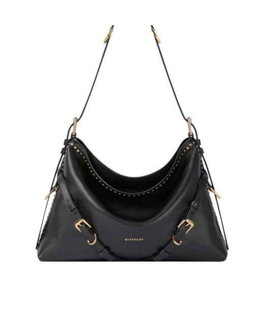 Givenchy Black Voyou Medium Leather Bag