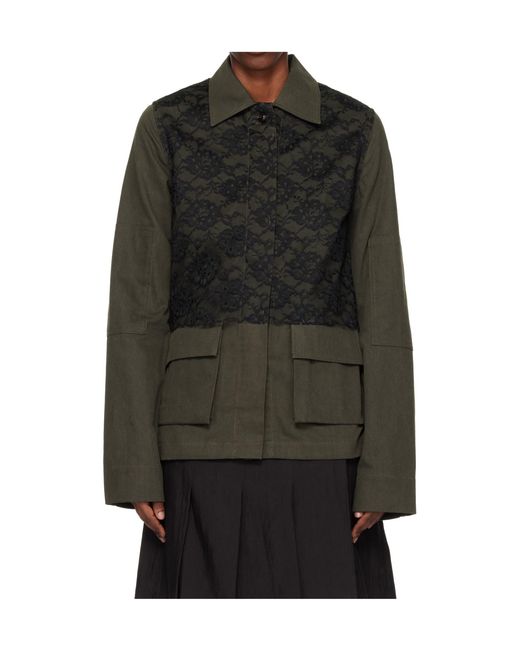Our Legacy Black Split Collar Casual Jacket