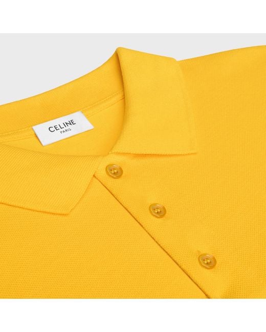 Céline Yellow Polo Shirt for men