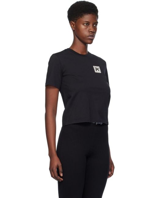Palm Angels Black Logo Patch Crewneck T-Shirt