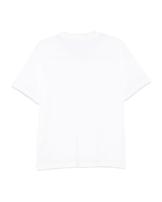 Eleventy White V-Neck T-Shirt for men