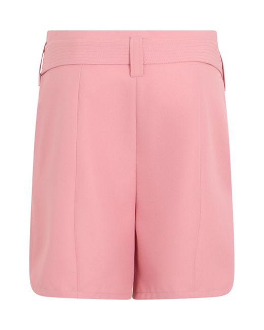 Philosophy Di Lorenzo Serafini Pink Pleated Belted Shorts