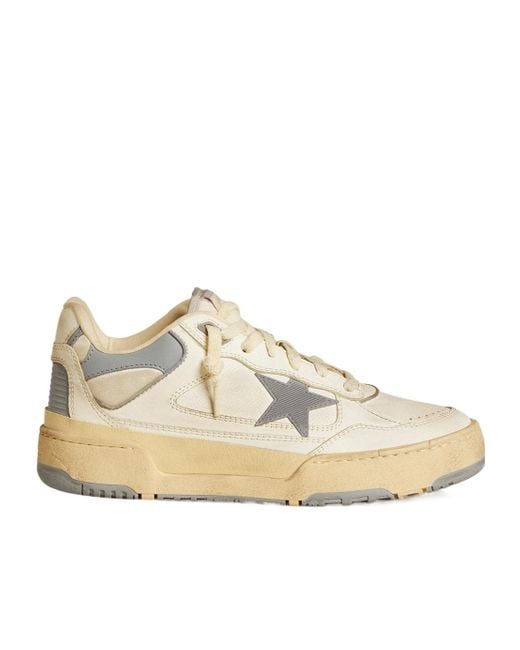 Golden Goose Deluxe Brand Natural Forty 2 Lace-Up Sneakers