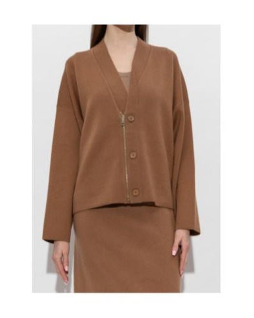 Fabiana Filippi Brown Hooded Knitwear