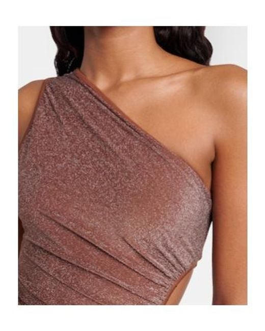 Johanna Ortiz Brown Cutout Swimsuit