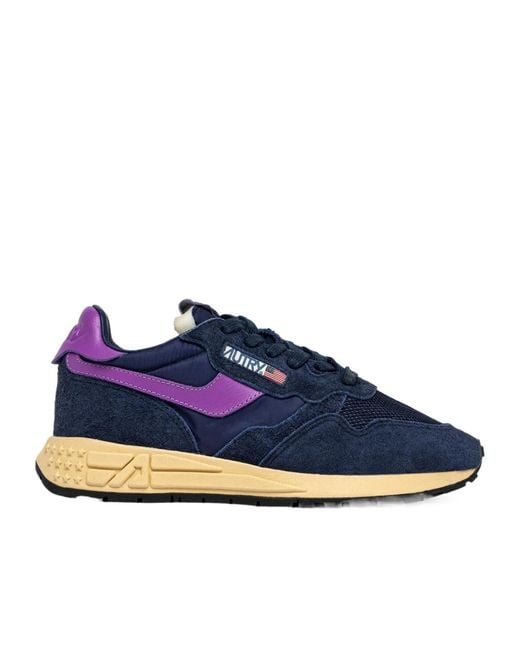 Autry Blue Lace-Up Sneakers