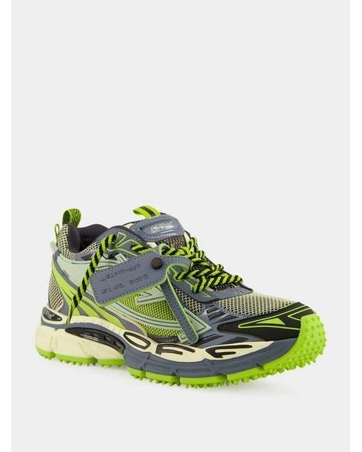 Off-White c/o Virgil Abloh Green Be Right Back Lace-Up Sneakers for men