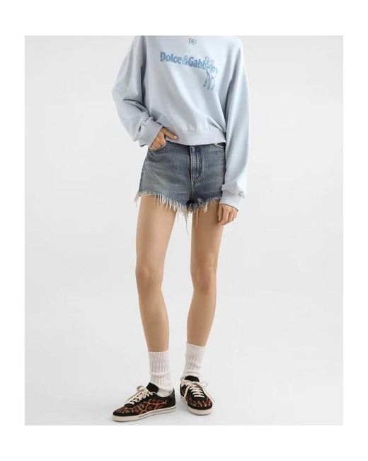 Dolce & Gabbana Blue Denim Shorts