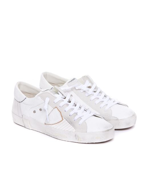 Philippe Model White Prsx Low-Top Sneakers for men
