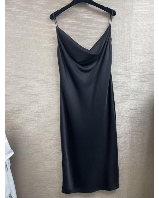 Saint Laurent Black Suspender Dress