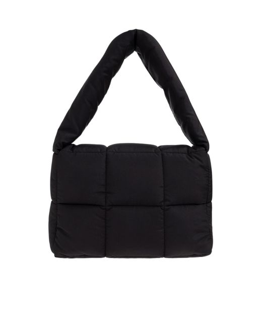 Marni Black Logo Patch Padded Shoulder Bag