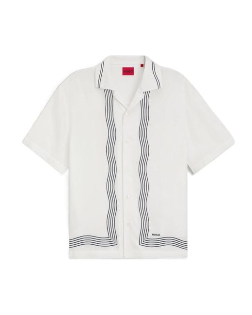 Boss White Short-Sleeves Shirt for men