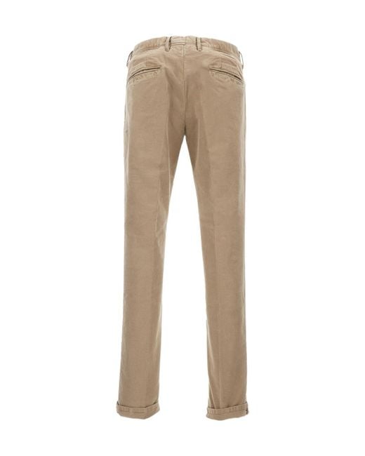 Incotex Natural Casual Pants With Belt Loops for men