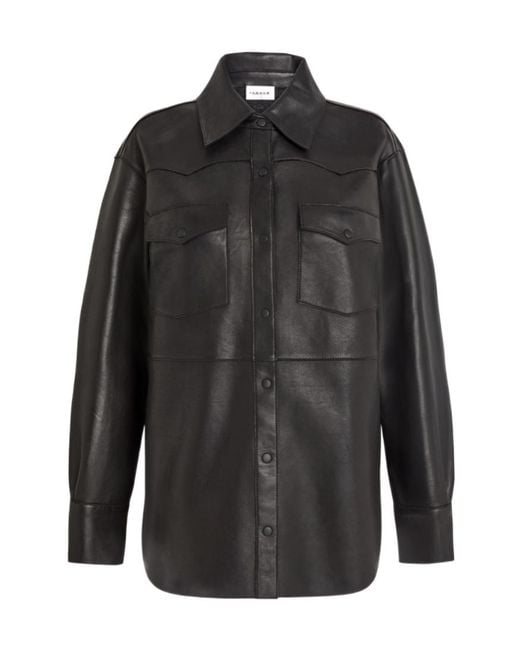 P.A.R.O.S.H. Black Leather Shirt