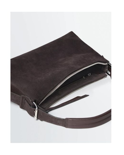 Lemaire Brown Belted Baguette Bag
