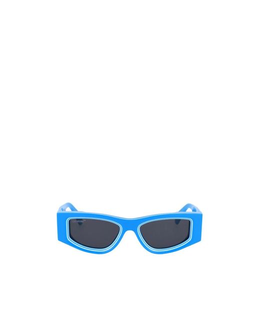 Off-White c/o Virgil Abloh Blue Box Logo Sunglasses for men