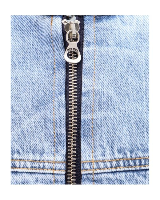 DIESEL Blue D-Marge-S1 Denim Jacket for men