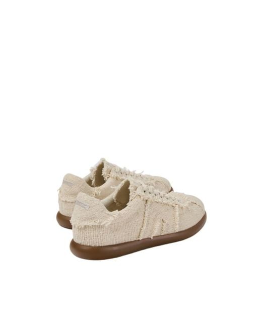 Camper White Organic Cotton Sneakers For
