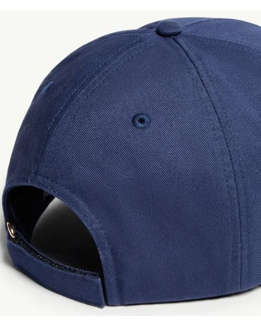 Moncler Blue Embroidered Baseball Cap for men