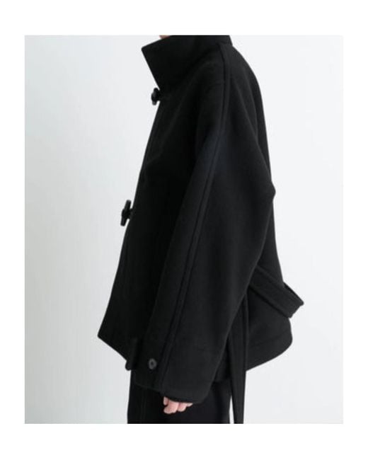 Lemaire Black Short Duffle Coat