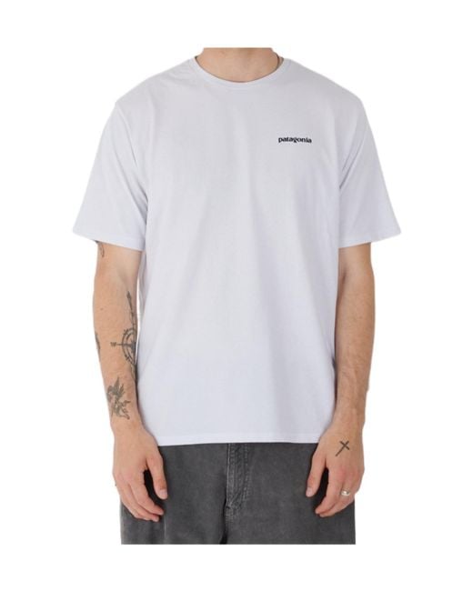 Patagonia White Short-Sleeved T-Shirt for men