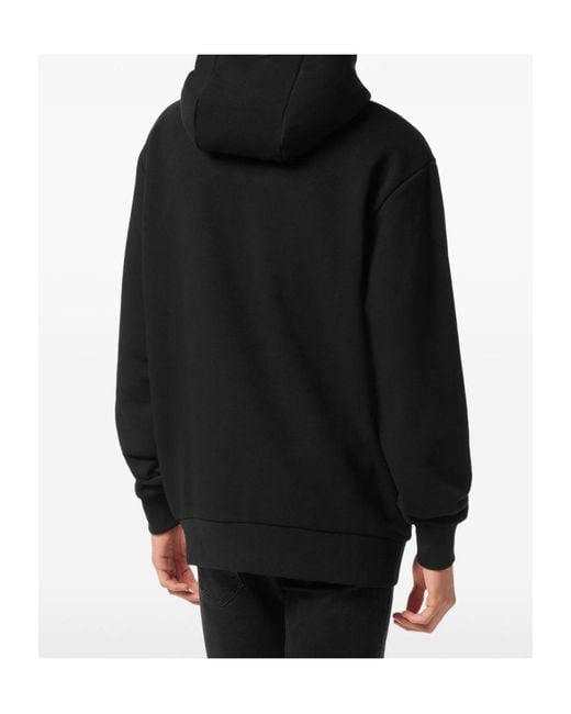 Philipp Plein Black Printed Sweatshirt for men