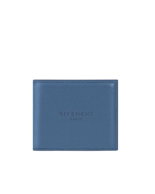 Givenchy Blue Bi-Fold Wallet for men