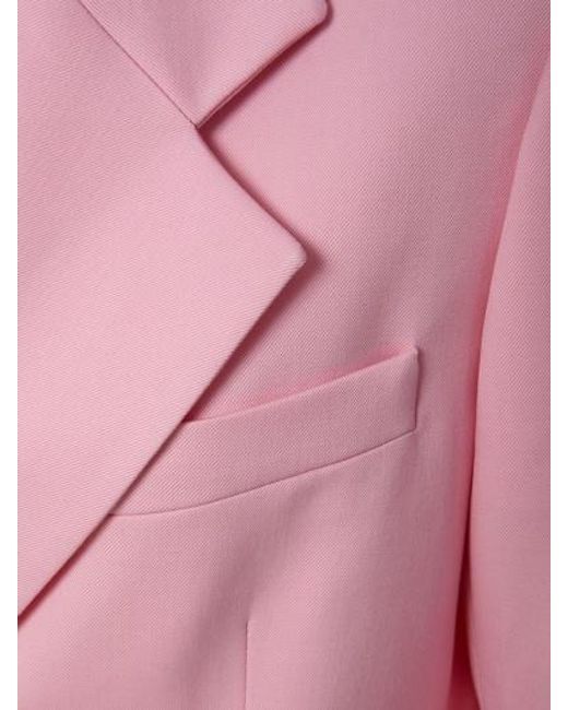 Versace Pink Single-Breasted Blazer