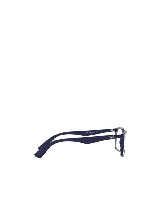 Ray-Ban White Rectangular Frame Glasses for men