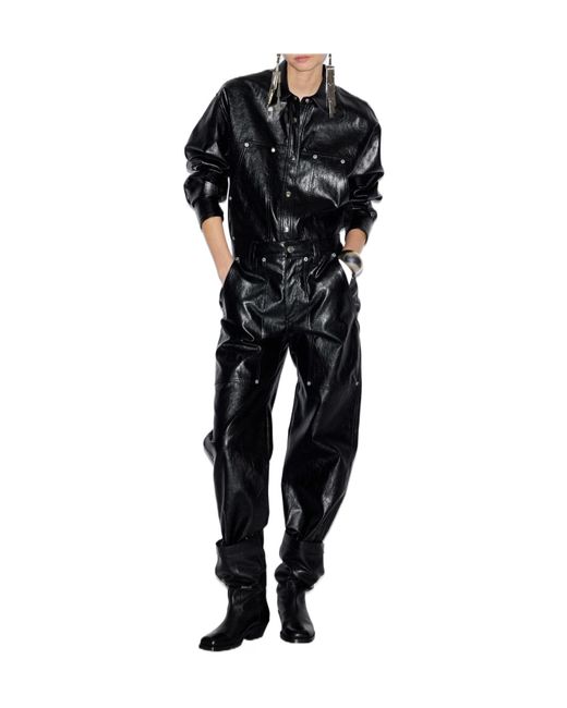 Isabel Marant Black Isabel Marant Étoile Abelia Buttoned Overshirt