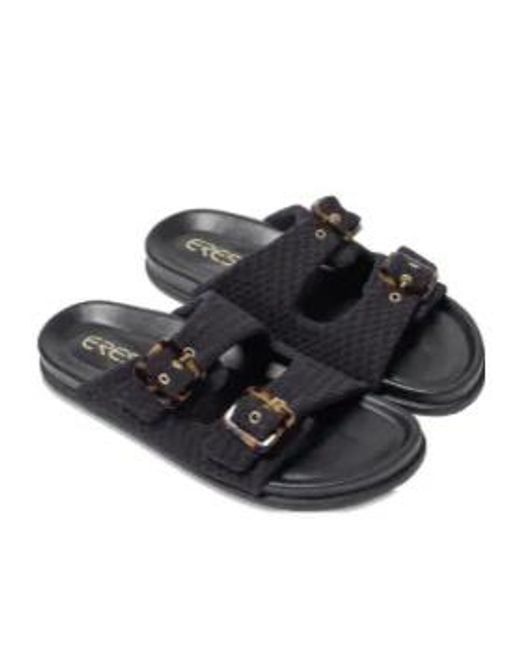 Eres Black Izia Buckle Slides