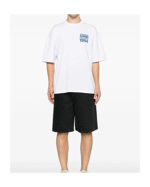 Amiri White Short-Sleeve T-Shirt for men