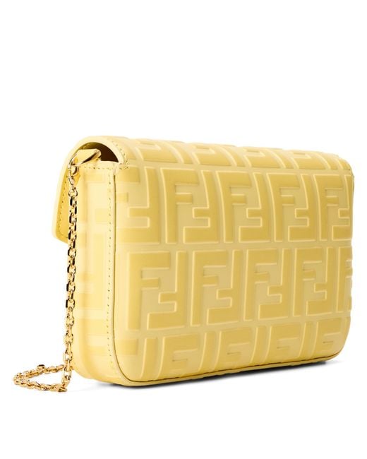Fendi Yellow Chain Wallet