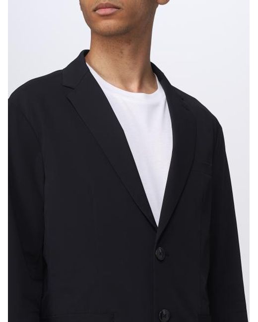 ARMANI EXCHANGE Blue Single-Breasted Jacket for men