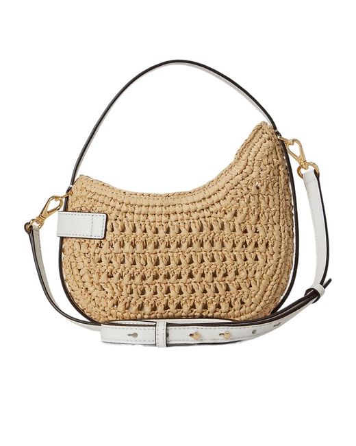 Ralph Lauren Natural Top Handle Shoulder Bag