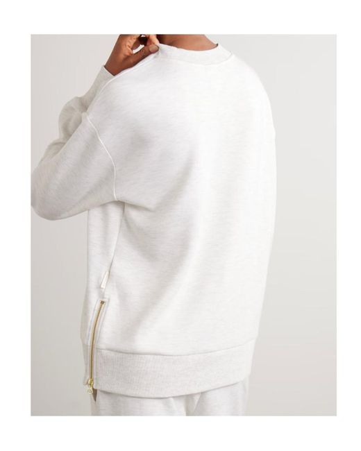 Varley White Crew Neck Sweatshirt