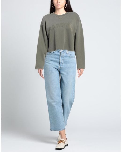 Maison Margiela Gray Solid Color Crew Neck Sweatshirt