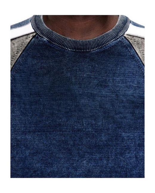 DIESEL Blue K-Hero Pullover for men