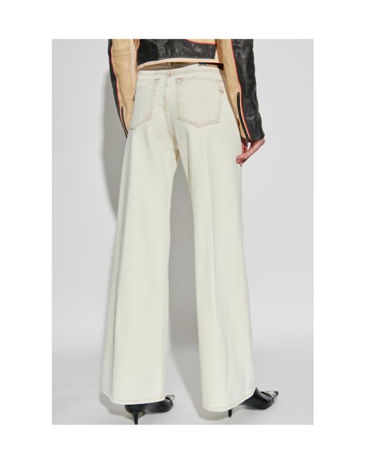 DIESEL White 1978 D-Akemi L30 Wide-Leg Jeans