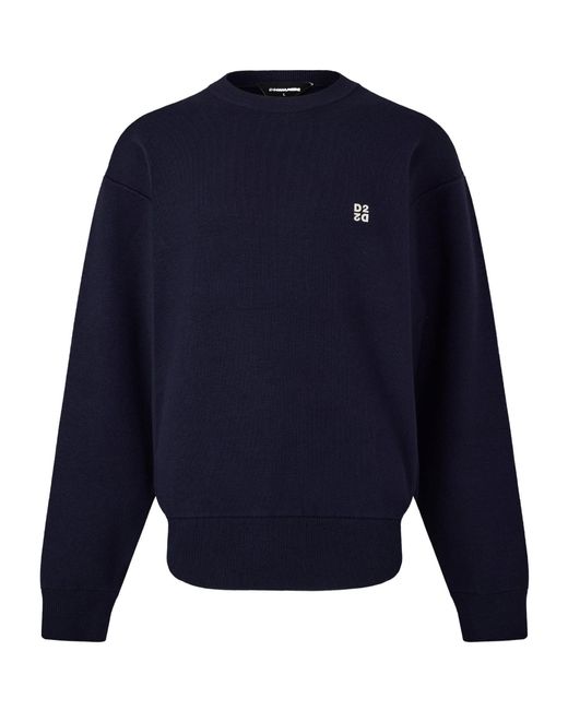 DSquared² Blue Long-Sleeve Sweatshirt for men