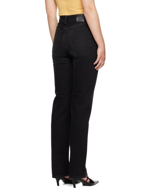 Totême Black Belt-Loop Jeans