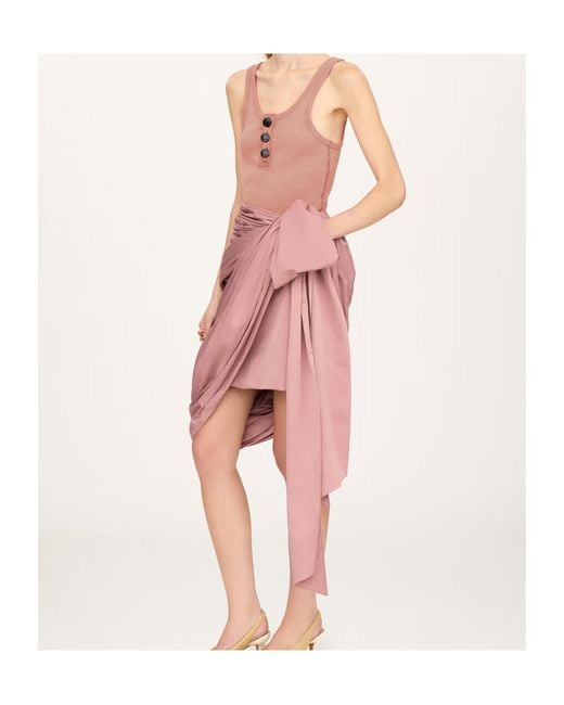 Chloé Pink Cut-Out Cotton Top