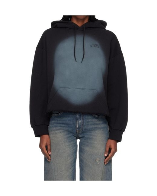 MM6 by Maison Margiela Blue Logo-Detail Hoodie