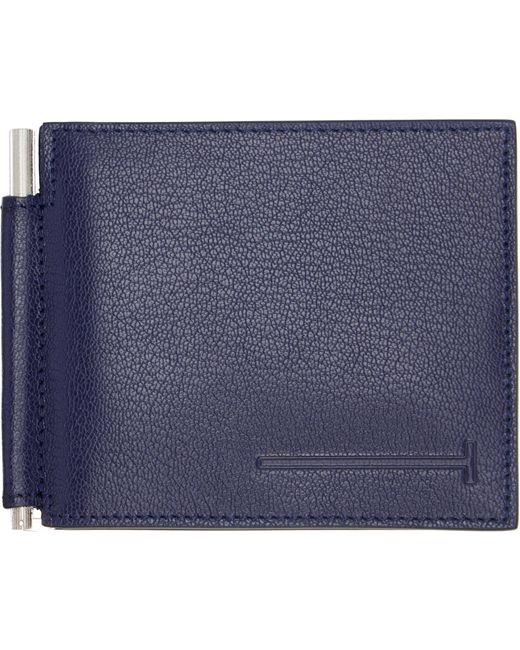 Tom Ford Blue T-Shaped Wallet for men