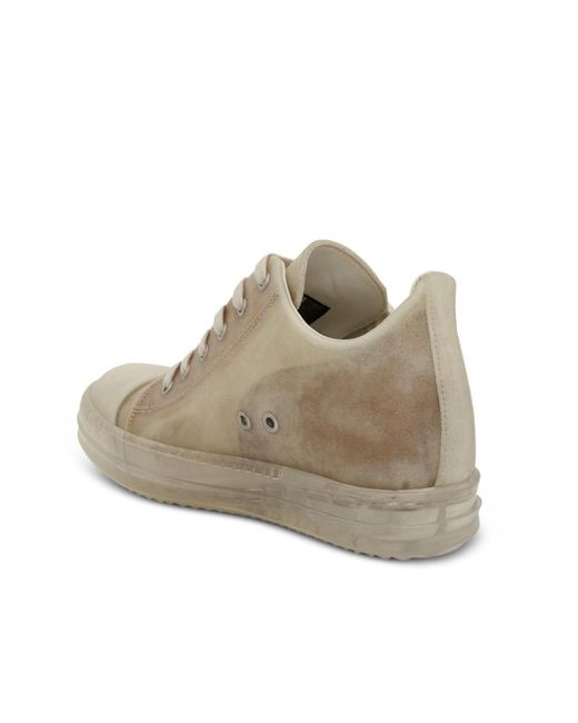 Rick Owens Gray Tie Low Upper Board Shoes for men