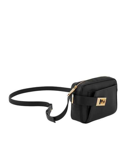 Ferragamo Black Logo Shoulder Bag